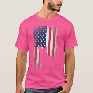 Patriotic Corgi American Flag Cooler Hund Lover T-Shirt