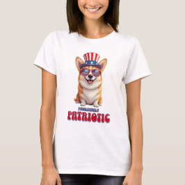 Patriotic Corgi - pawsitiv Patriotic T-Shirt