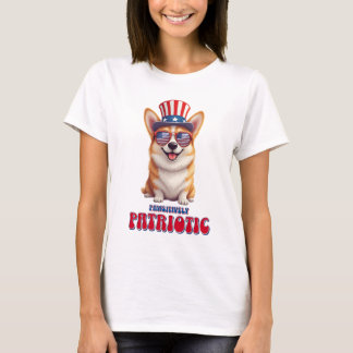 Patriotic Corgi - pawsitiv Patriotic T-Shirt