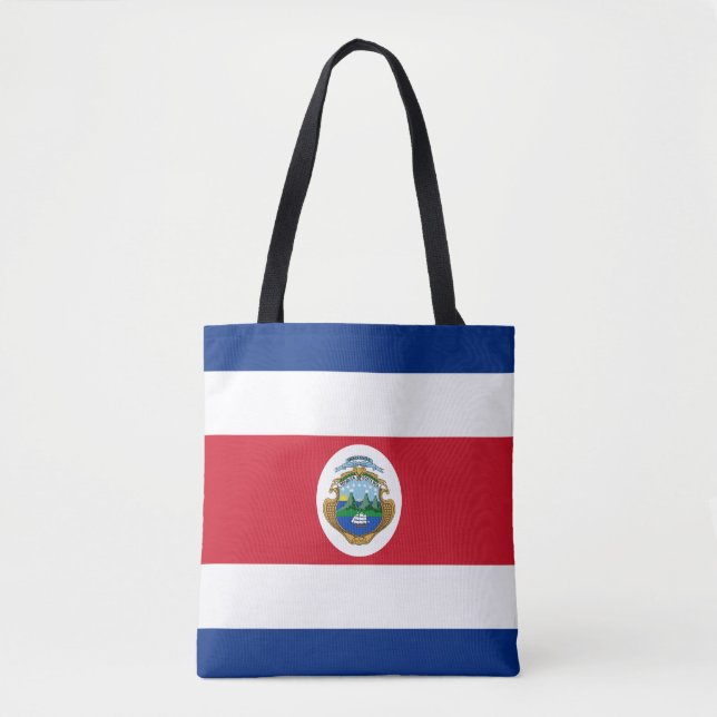 Patriotic Costa Rica Flag Tasche (Vorderseite)