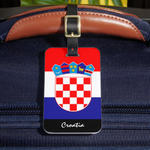 Patriotic Croatia Gepäcksmarken, kroatische Flagge Gepäckanhänger