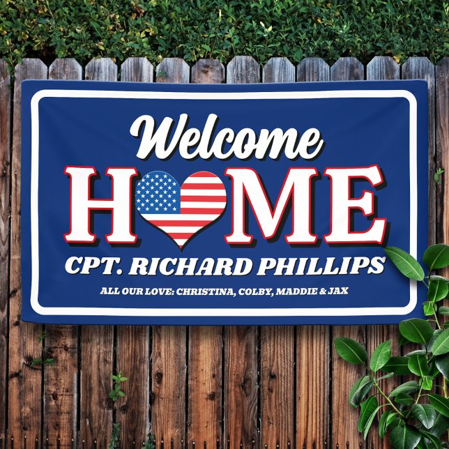 Patriotic Custom Military Welcome Zuhause Banner (Von Creator hochgeladen)