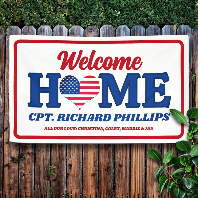 Patriotic Custom Military Welcome Zuhause Banner (Von Creator hochgeladen)