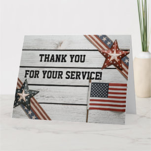 Patriotic Danke, dass Sie gedient haben Karte