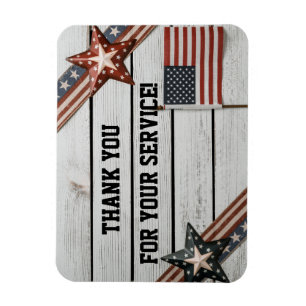 Patriotic Danke, dass Sie gedient haben Magnet