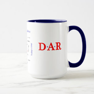 Patriotic DAR Tasse