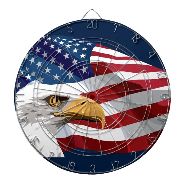 Patriotic Dart Board Dartscheibe (vorne)
