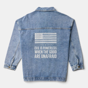 Patriotic Denim Jacket Design Jeansjacke