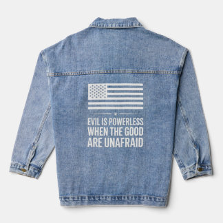 Patriotic Denim Jacket Design Jeansjacke
