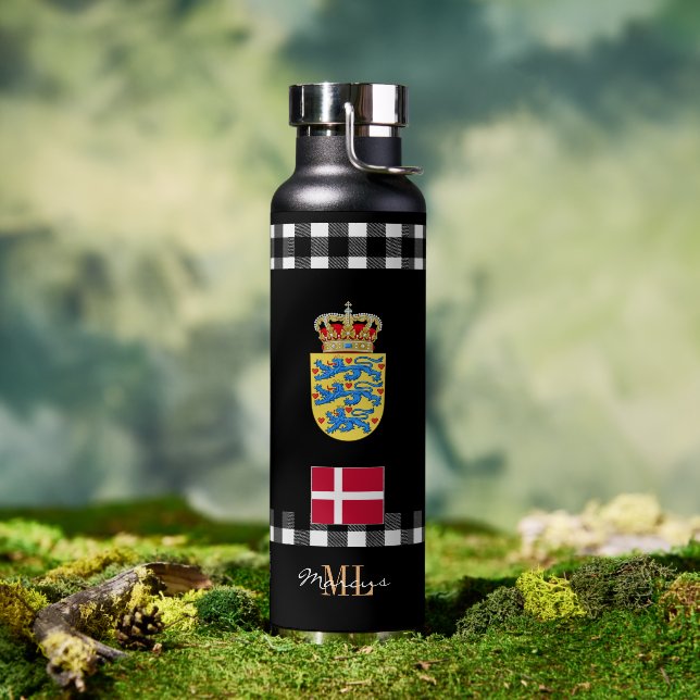 Patriotic Denmark Vacuum untersucht, dänische Flag Trinkflasche (Außenbereich)