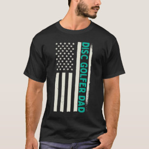 Patriotic Disk Golf Player Coach Frisbee Disk Golf T-Shirt
