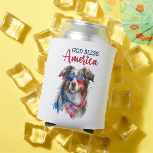 Patriotic Dog-Australian Shepherd Dosenkühler