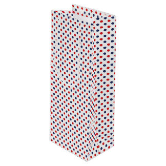 Patriotic Dots Gift Bag Geschenktüte Für Weinflaschen