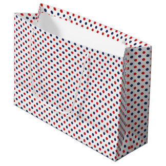 Patriotic Dots Gift Bag Große Geschenktüte