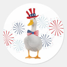 Patriotic Duck Fireworks