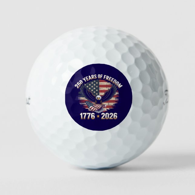 Patriotic Eagle 250 Years of Freedom  Golfball (Vorderseite)