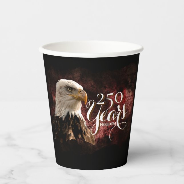 Patriotic Eagle 250 Years Paper cup Pappbecher (Vorderseite)