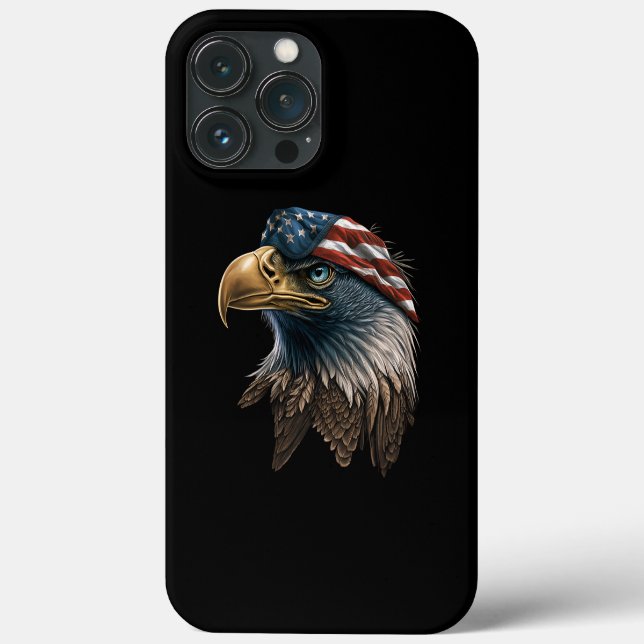 Patriotic Eagle American Flag 4. Juli Case-Mate iPhone Hülle (Rückseite)