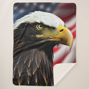 Patriotic/Eagle/American/USA Sherpadecke