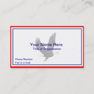Patriotic Eagle Business Card Visitenkarte