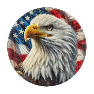 Patriotic Eagle Cutting Board Schneidebrett