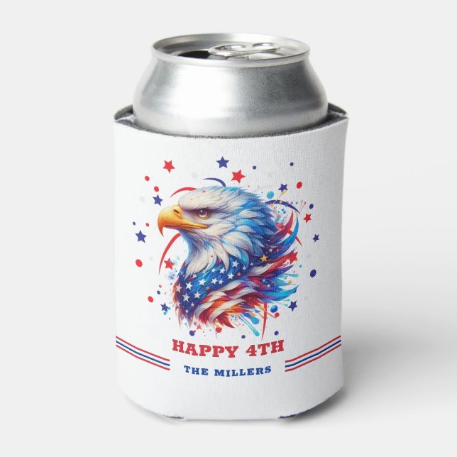 Patriotic Eagle Fireworks Dosenkühler (Kanne Vorderseite)