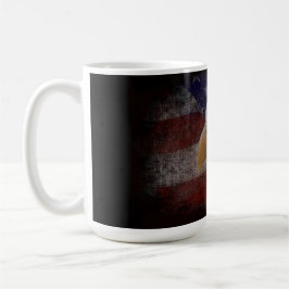 Patriotic Eagle & Flag Kaffeetasse