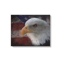 Patriotic Eagle & Flag