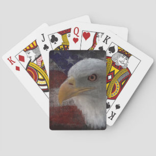 Patriotic Eagle & Flag Spielkarten