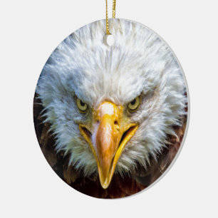 Patriotic Eagle Keramik Ornament