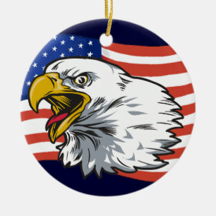 Patriotic Eagle Ornament - SRF