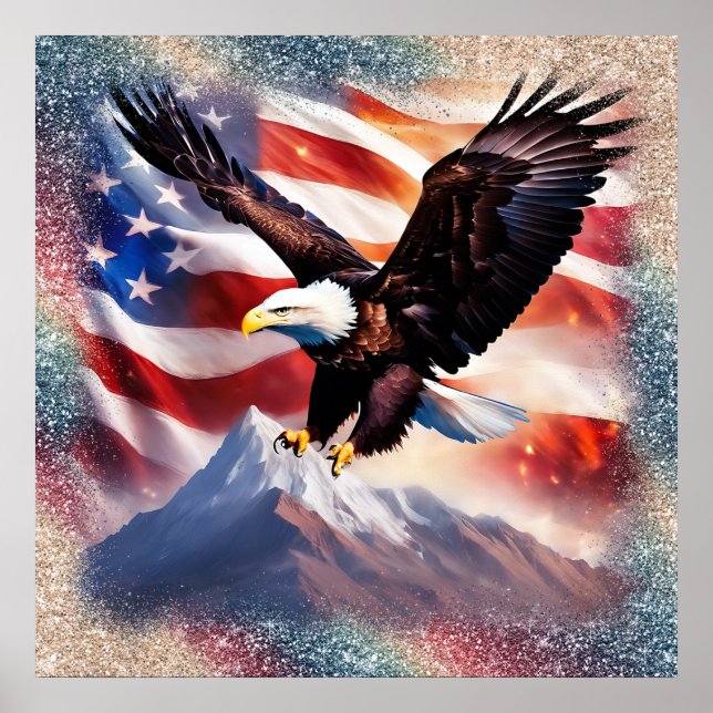 Patriotic Eagle Poster (Vorne)