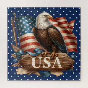 Patriotic Eagle Puzzle