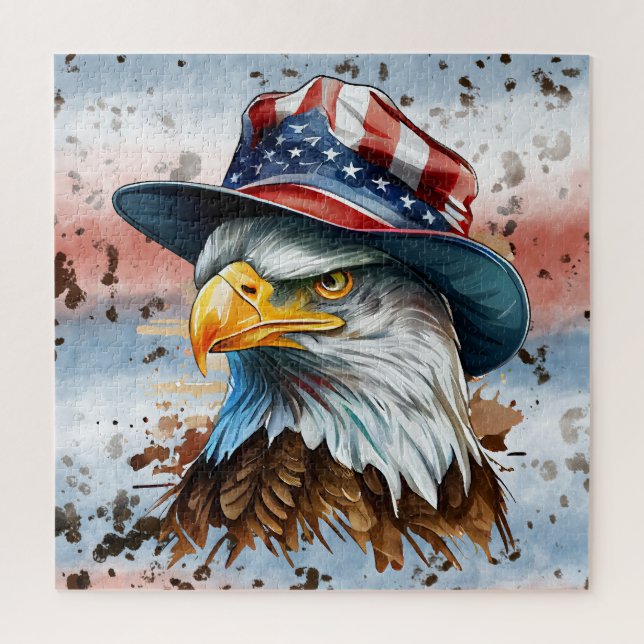 Patriotic Eagle Red White Blue America (Vertikal)