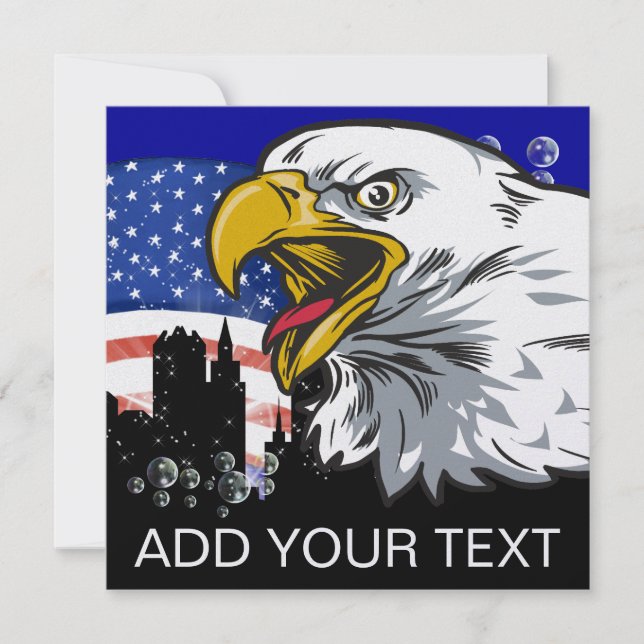 Patriotic Eagle - SRF Einladung (Vorderseite)