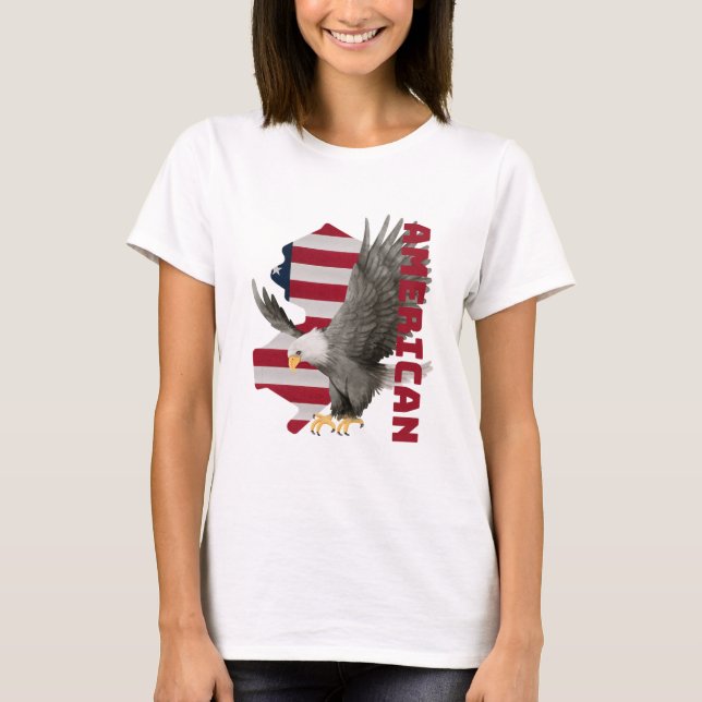 Patriotic Eagle T-Shirt (Vorderseite)
