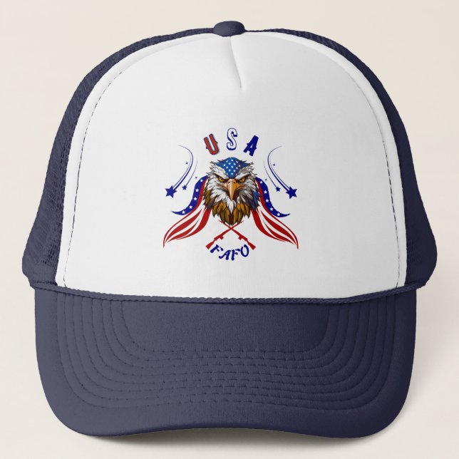 Patriotic Eagle USA FAFOTrucker Hat Truckerkappe (Vorderseite)