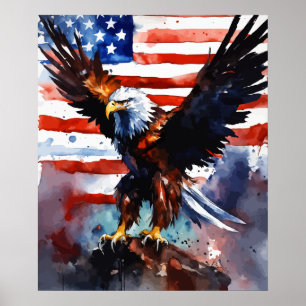Patriotic Eagle   USA   Poster