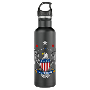 Patriotic Eagle Veteran Edelstahlflasche