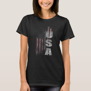 Patriotic erschüttert US-amerikanische Flagge T-Shirt