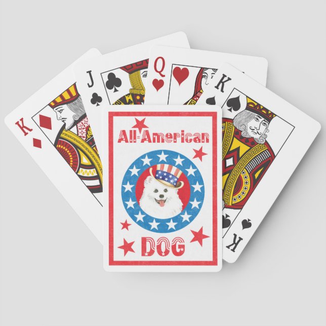 Patriotic Eskie Spielkarten (Rückseite)