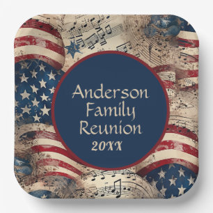 Patriotic Family Reunion Pappteller