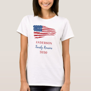 Patriotic Family Wiedersehen Custom USA American F T-Shirt