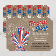 Patriotic Fireworks Amerikanische Unabhängigkeitst