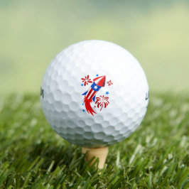 Patriotic Fireworks Sportgolfball Golfball
