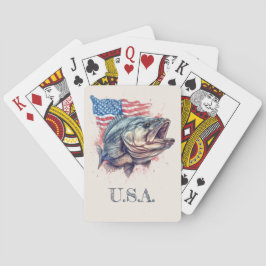 Patriotic Fisherman Classic Spielkarten