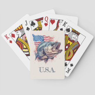 Patriotic Fisherman Classic Spielkarten