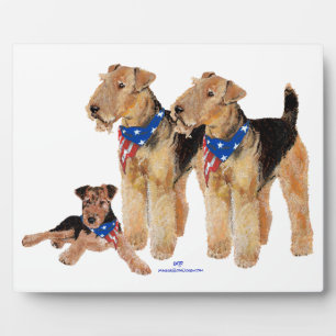 Patriotic Flag Trio Fotoplatte