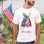Patriotic French Bulldog USA Flag Happy 4th O July T-Shirt<br><div class="desc">Feiern Sie den Unabhängigkeitstag mit unserem patriotischen fröhlichen 4. Juli Shirt mit einer charmanten handbemalten Aquarell eines französischen Bulldoggen. Dieses kunstvolle Design ist perfekt für Hundefreunde geeignet und lädt Familien und Freunde ein, an den Festlichkeiten mit GRILLEN, Essen, Spaß und Feuerwerk teilzunehmen. In unserer Kollektion finden Sie passende patriotische Geschenke,...</div>