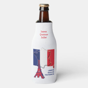 Patriotic French Flag BASTILLE DAY Flaschenkühler